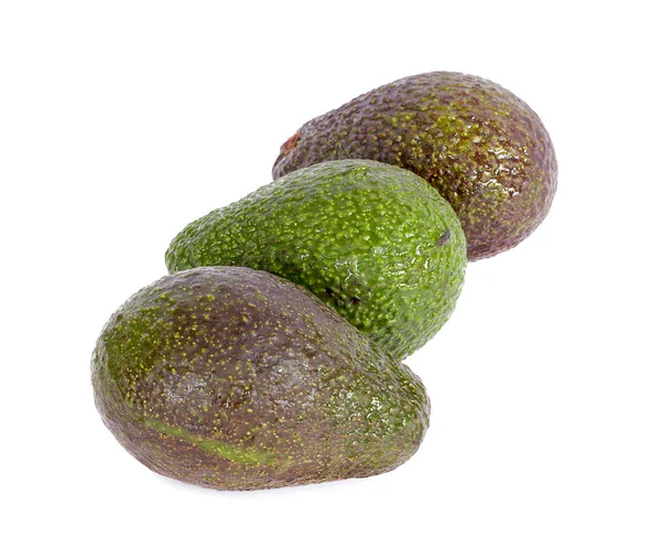 Frutos de abacate sobre fundo branco — Fotografia de Stock