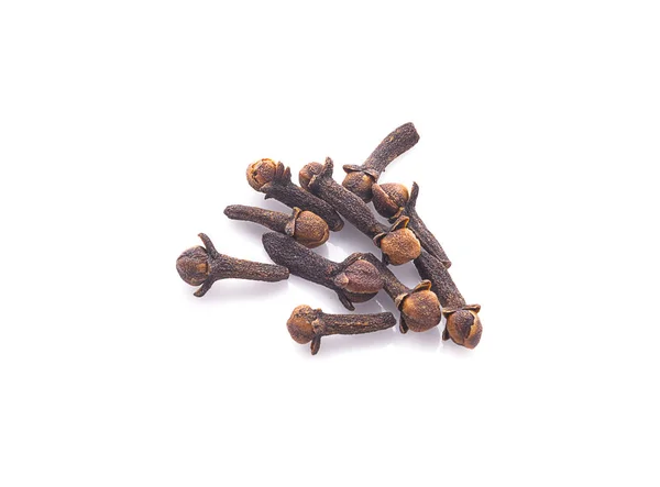 Dry cloves on white background — Stock Photo, Image