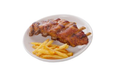 Mangal soslu domuz kemiği.