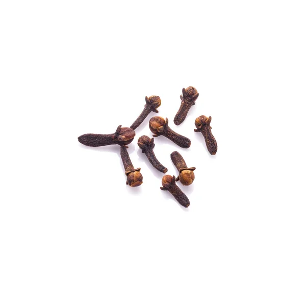 Dry cloves on white background — Stock Photo, Image