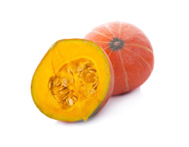 Beyaz bir arkaplanda kabak izole