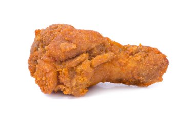 Kızarmış tavuk izole edilmiş beyaz arkaplan