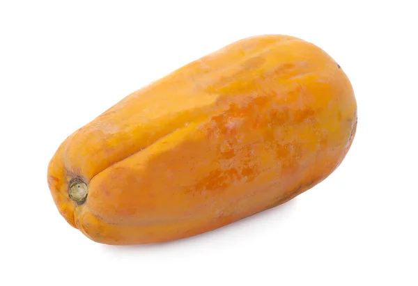 Papaya un aislado sobre fondo blanco — Foto de Stock