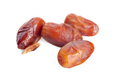 Hurma ağacından da sarkmış salkımlar.