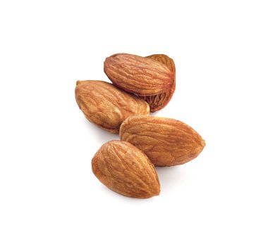 Bademler beyaz arkaplanda izole edilmiş