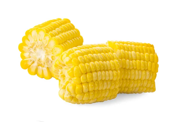 Sladké kukuřice izolované na bílém pozadí — Stock fotografie