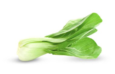 Bok choy sebzesi beyaz arkaplanda izole.