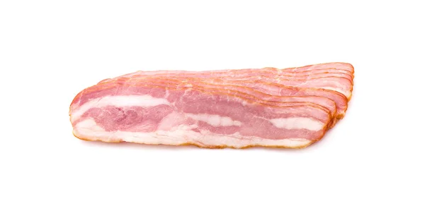 Bacon un isolé sur fond blanc — Photo