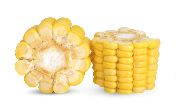 Ears of Sweet corn isolated on white background — Stock Photo, Image