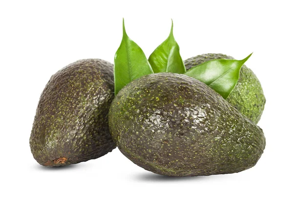 Aguacate aislado sobre fondo blanco — Foto de Stock