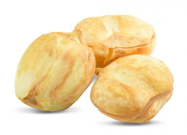 Asya Palmyra palm, Toddy palm, şeker palm üzerinde beyaz bac izole