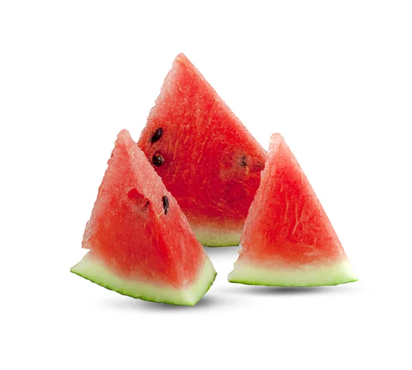 Slice of watermelon on white background — Stock Photo, Image