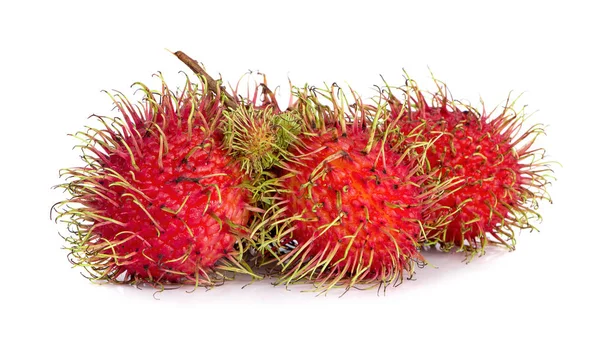 Rambutan isolato sullo sfondo bianco — Foto Stock