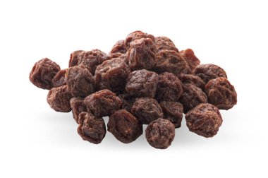 Organik Erik, kurutulmuş erik, beyaz arka planda kuru kayısı, zeka