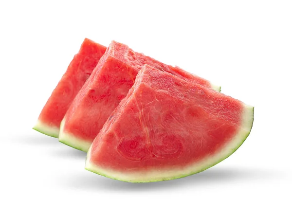 Sliced of watermelon isolated on white background. — Stock Photo, Image