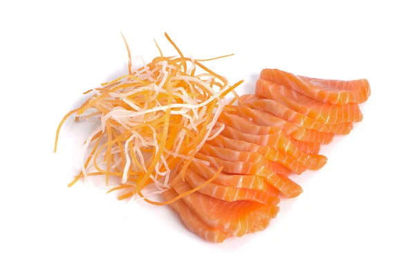 Lazachús sashimi izolált fehér alapon — Stock Fotó