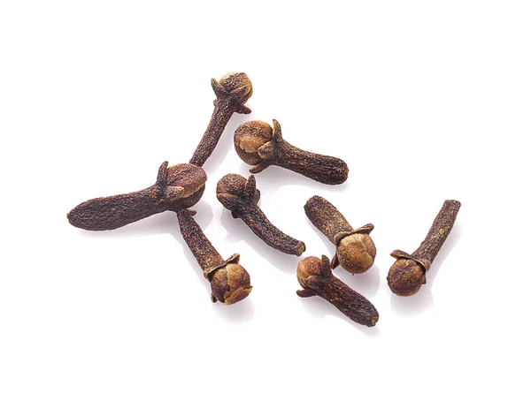 Dry Cloves White Background — Stock Photo, Image