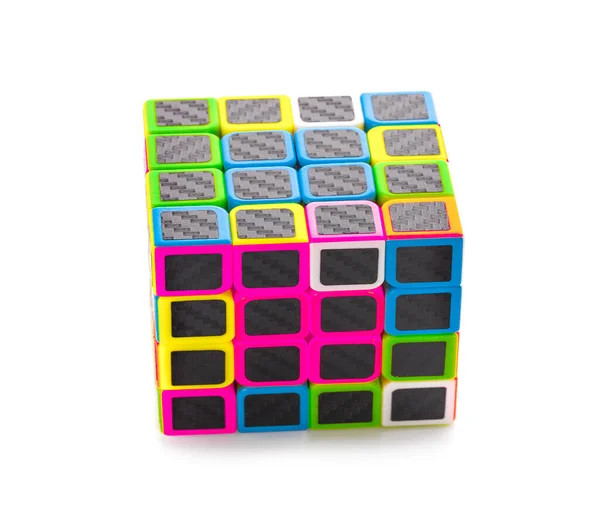Phetchaburi Février 2020 Rubik Cube Avec Fond Blanc — Photo