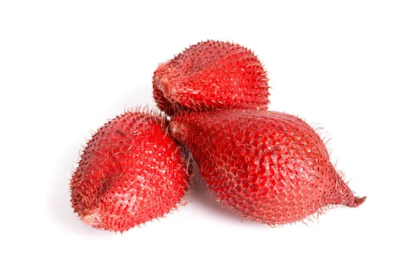 Salak Fruit Salacca Zalacca Isolato Fondo Bianco Percorso Ritaglio — Foto Stock