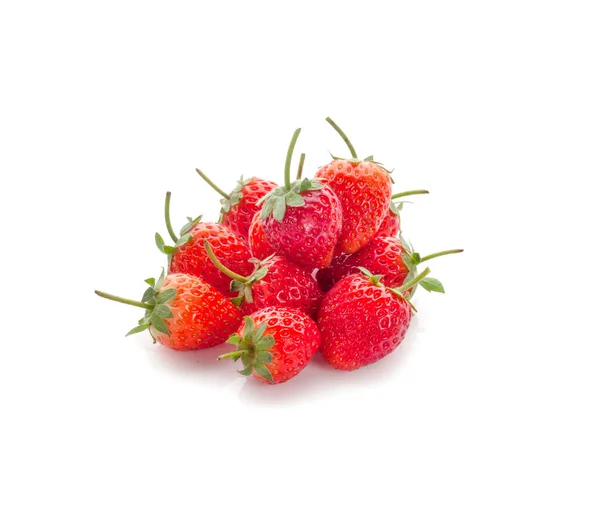 Erdbeeren Eine Isolierte Auf Weißem Hintergrund — Stockfoto