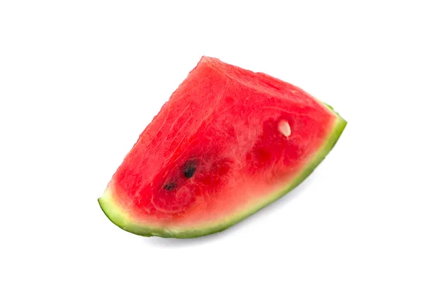 Scheiben Von Wassermelone Isoliert Auf Weißem Hintergrund — Stockfoto