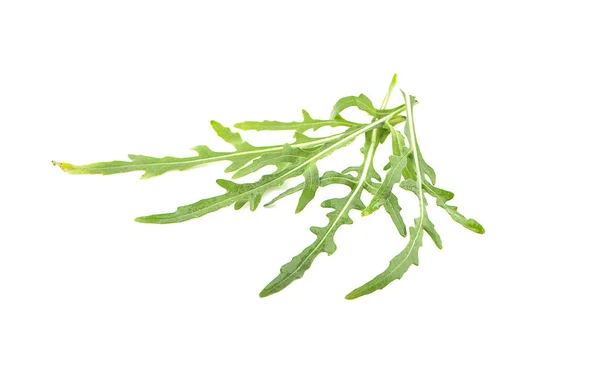 Rucola Verde Lasciare Isolato Sfondo Bianco — Foto Stock