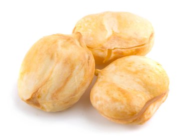 Asya palmiyesi, Toddy palmiyesi, şeker palmiyesi beyaz arka planda izole edilmiş.