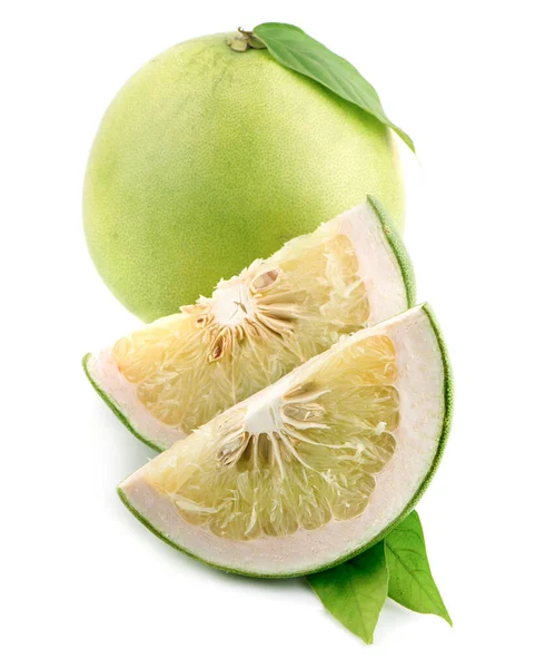 Pomelo Fruto Aislado Sobre Fondo Blanco — Foto de Stock