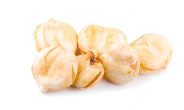 Asya palmiyesi, Toddy palmiyesi, Şeker palmiyesi beyaz arka planda izole edilmiş. Kırpma yolu