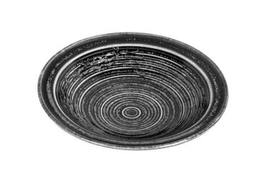 Siyah plaka beyaz arkaplanda izole edildi