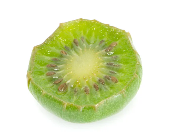 Mini Kiwi Berry Frutas Isolado Fundo Branco — Fotografia de Stock