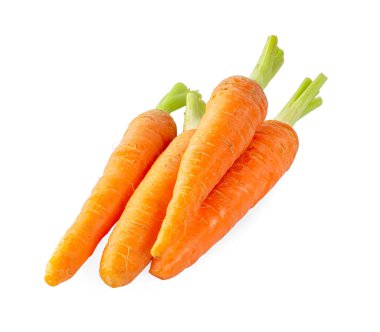 bebek havuç beyaz arka planda izole edilmiş.