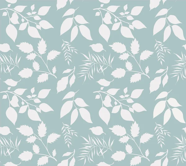 Sorunsuz doku bırakır. Mavi zemin üzerine beyaz yaprakları