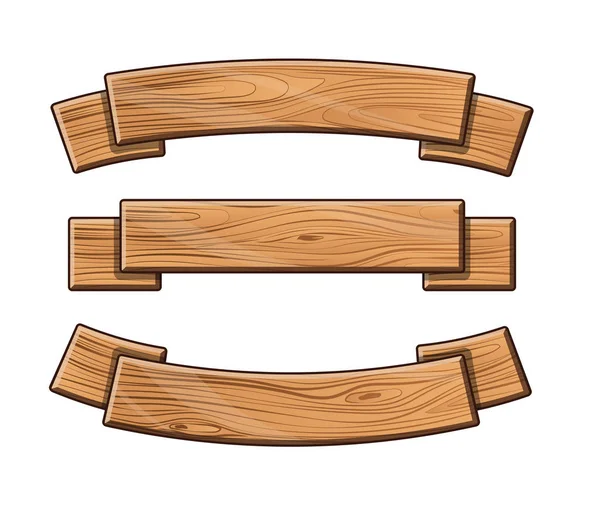 Ahşap kaplamalar kümesi. Kaset etiketleri için. İzole. Vintage işaretler. Metin, reklam, indirim için yer