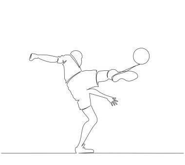 Beyaz arka plan üzerinde izole bir futbol oyuncu adam