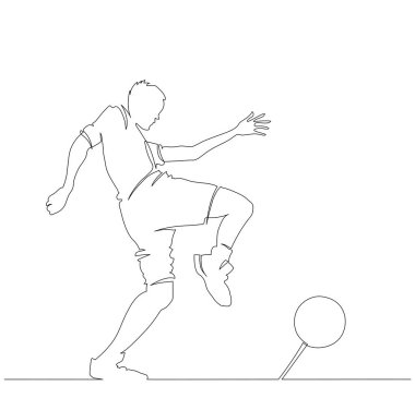 Beyaz arka plan üzerinde izole bir futbol oyuncu adam