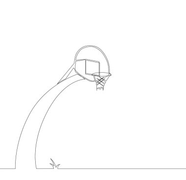 beyaz zemin üzerinde Basketbol çember.