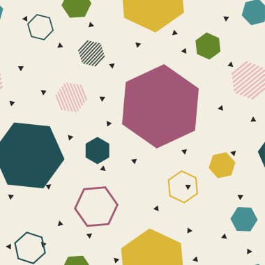 Soyut geometrik desen. Memphis. sorunsuz