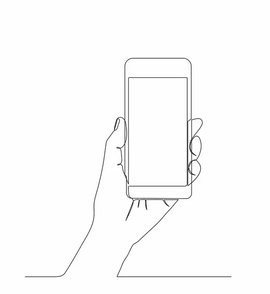 el beyaz izole telefon tutarak