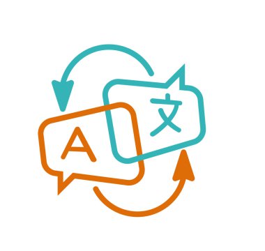 Çeviri simge vektör.