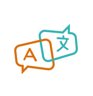 Çeviri simge vektör.