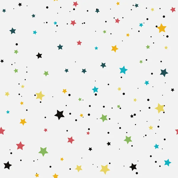 Soyut seamless modeli. renkli yıldız.