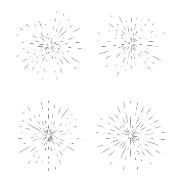 Havai fişek illüstrasyon vektör