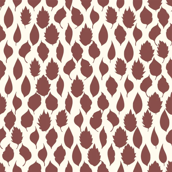 Nahtloses Muster. Blätter auf hellem Hintergrund — Stockvektor