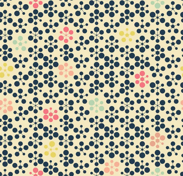 Motif sans couture, géométrique, cercle — Image vectorielle