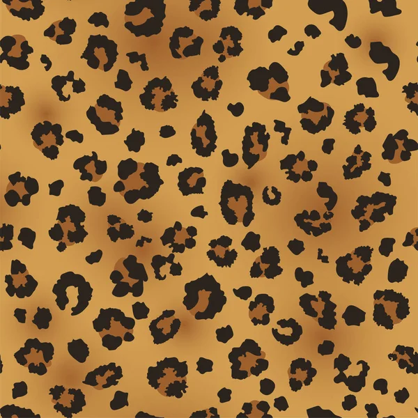 Diseño de patrón de leopardo. vector fondo sin costura — Archivo Imágenes Vectoriales