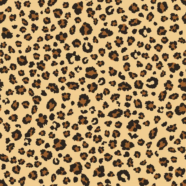 Leopardenmuster. Vektor nahtloser Hintergrund — Stockvektor