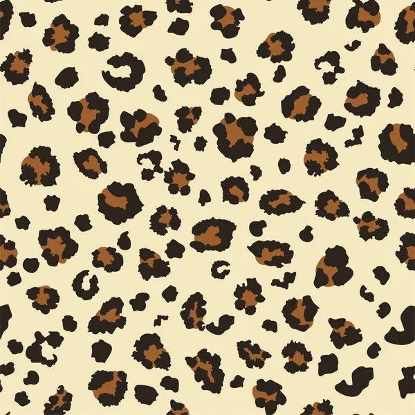 Diseño de patrón de leopardo. vector fondo sin costura — Archivo Imágenes Vectoriales