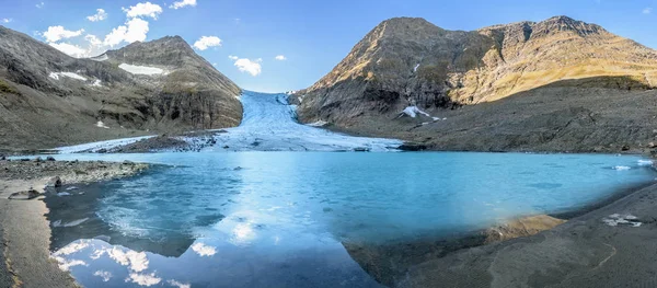 빙하의 파노라마 Steindalsbreen 노르웨이 — 스톡 사진