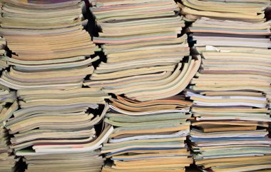 Eski kitaplar - üç colomns çok